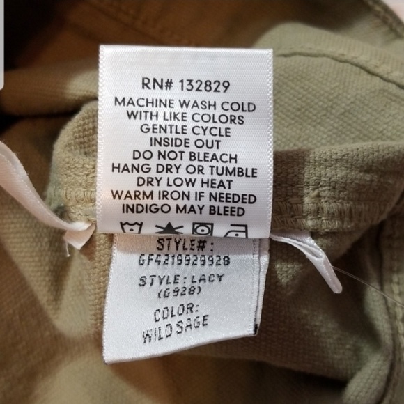 GRLFRND Lacy Denim Jacket Wild Sage Size L - Picture 8 of 8